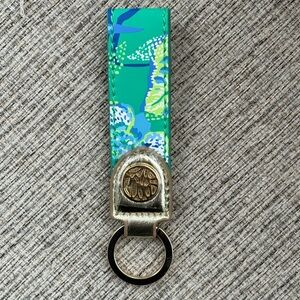 Colorful Keychain with Gold Accents